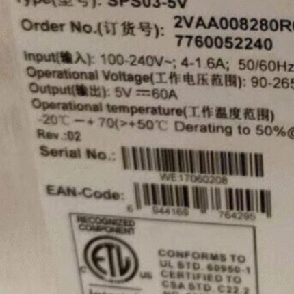 ABB SPS03-5V Power Supply brand new and high quality